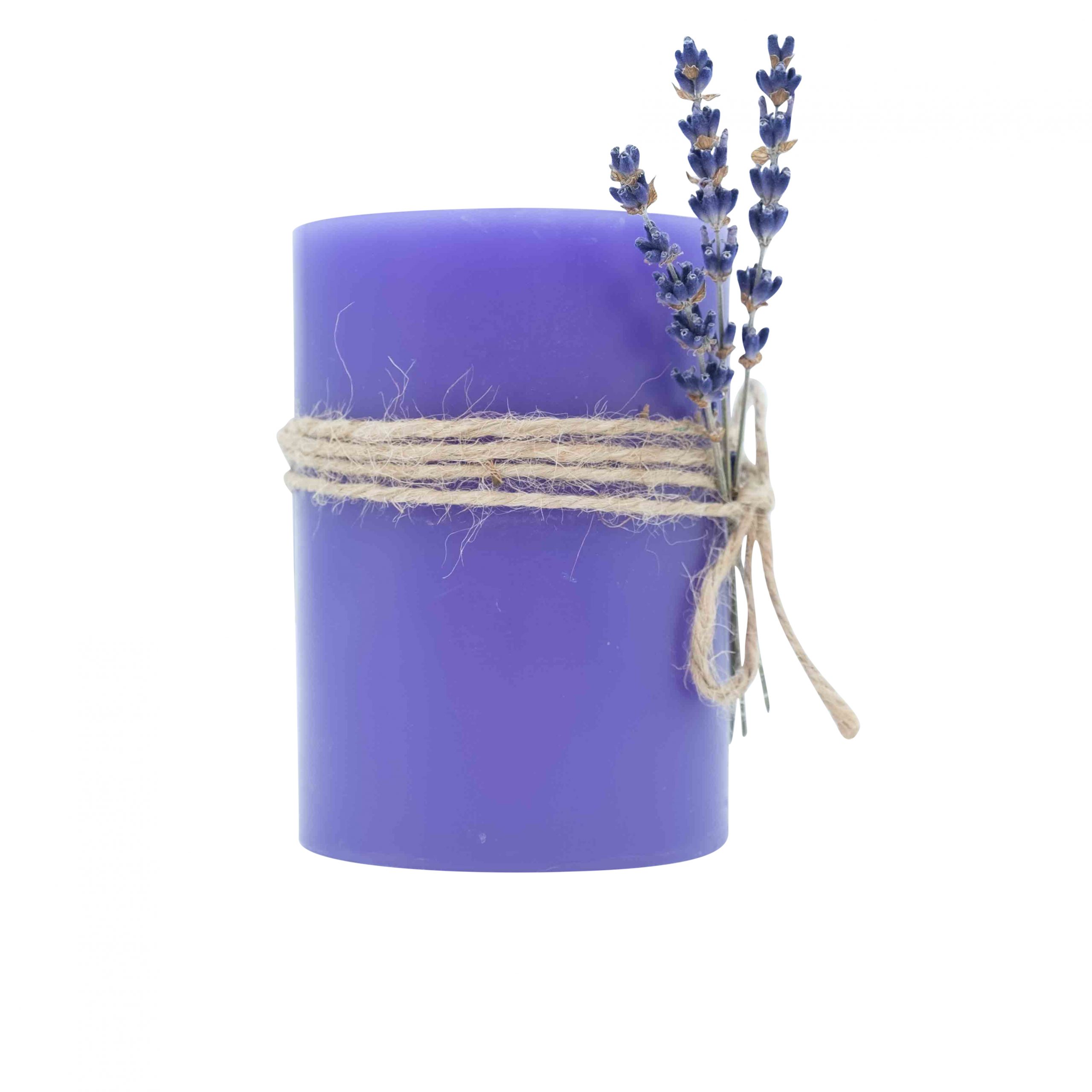 Lavender Lemon Pillar Candle