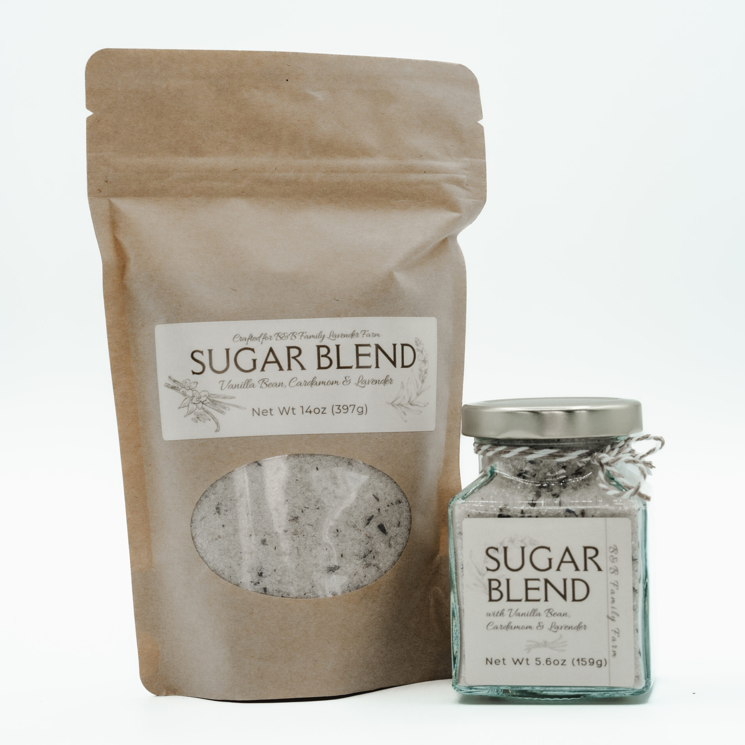 Lavender Sugar Blend Jar and Pouch
