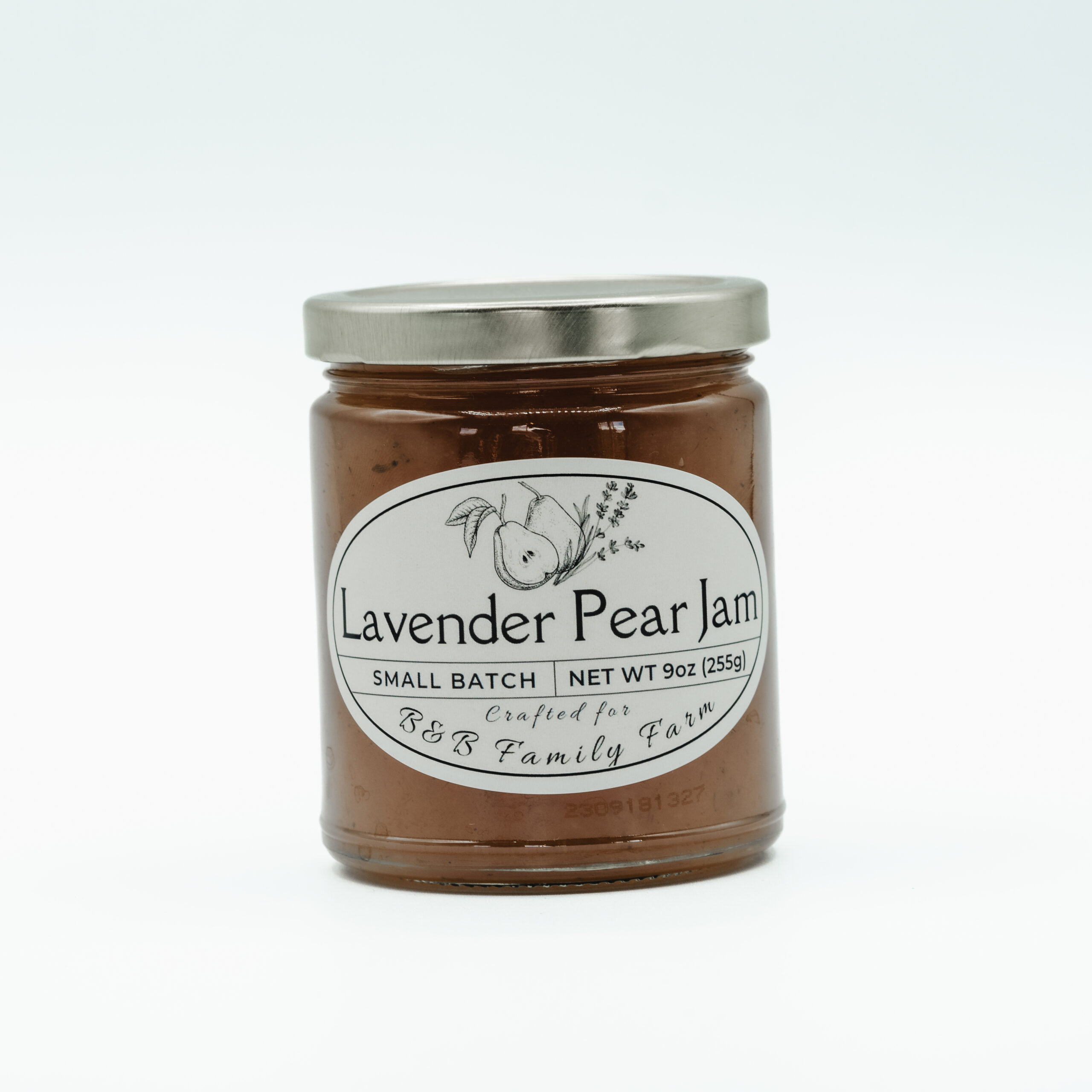 Lavender Pear Jam 9 oz at B&B Family Lavender Farm in Sequim, Washington